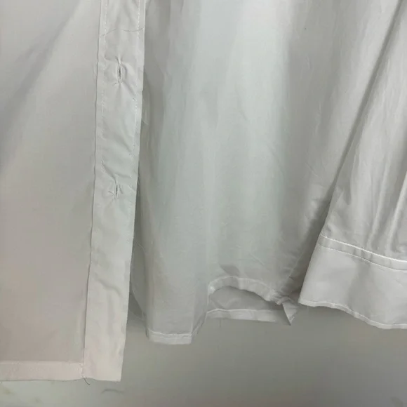 NWT Zara White Oversized Poplin Shirt Sz XS Button Down - Picture 12 of 16